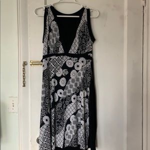 Black and white Jersey dress